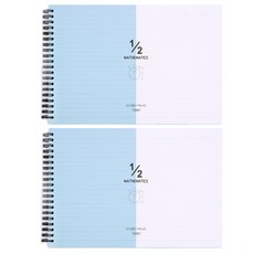 투비 가로 수학 과목 노트 2칸, 블루, 2개입