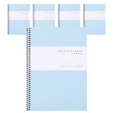 YS A5 그리드 노트 2, 스카이, 5개입
