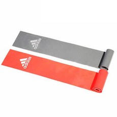 아디다스 필라테스 라텍스밴드 2p세트, 레드, 그레이, 1개