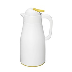 피오 유딥티즈 베큠 플라스크 워터저그, 옐로우 + 화이트, 1L, 1개