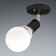 이솔전기 LED 자유봉 소켓 직부 등기구 E26, 블랙