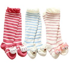 Bebeni's 粗線 3D 娃娃及膝襪 3 件套