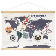 suck UK 十字繡世界地圖, 混色, 1個