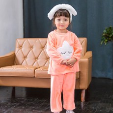 IGGOKIDS Golden Rabbit 女童夜光星星保暖睡眠睡衣套裝