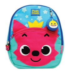 pinkfong 碰碰狐 狐狸印花旋律防止走失孩童背包 WP-B05+鯊魚寶寶印花旋律鑰匙圈