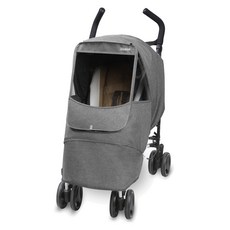 Manito 嬰兒車防風車罩 S號 Alpha專用, Black Grey, 1入