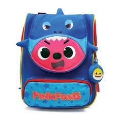 pinkfong 碰碰狐 小狐狸頭戴鯊魚造型旋律防走失孩童後背包