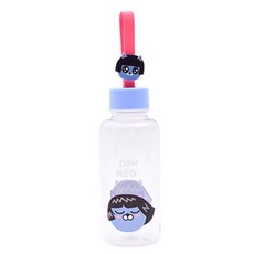 카카오프렌즈 페이스 실리콘 핸들 보틀, 네오, 380ml, 1개