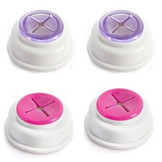 리버그린 심플 흡착걸이 핑크 2p + 퍼플 2p, 혼합 색상, 1세트