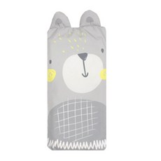 design&Story 小熊造型幼兒棉枕頭, 灰色