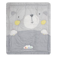 design&Story 小熊造型薄被, 灰色