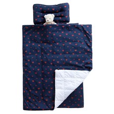 bebenuvo 枕頭 50*27.5mm+墊子 80 *115mm+毯子 100*115mm, 愛心款