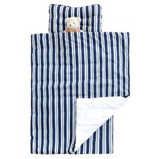 베베누보 일체형 안티버그 낮잠이불 + 에코백, 믹스트스트라이프