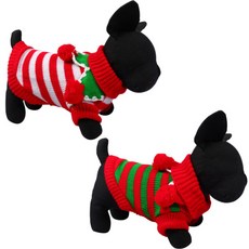 狗和貓聖誕毛衣 2p, 紅綠紅