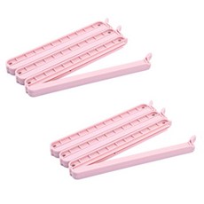 파스텔 밀봉클립, 핑크, 6개