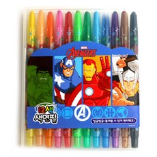 금홍팬시 어벤져스 색연필 랜덤 발송, 12색