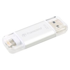 트랜센드 JetDrive Go 300 애플 아이폰 아이패드 OTG USB메모리 실버, 32GB, 1개