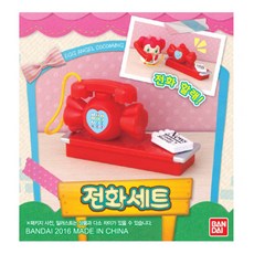 반다이 에그엔젤 코코밍 피규어 전화세트, 혼합 색상, 1개