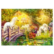 Chamber Art水池上的獨角獸拼圖 5113