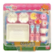 반다이 에그엔젤 코코밍 피규어 식사세트, 혼합 색상, 1개
