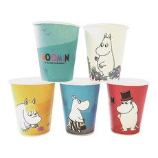 MOOMIN 嚕嚕米 5種顏色紙杯 270ml, 100入, 1個