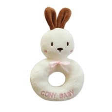 CONY BABY 小兔玩偶搖鈴, 象牙白