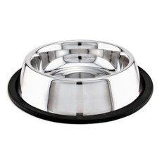 웨스트민스터펫 스테인리스 스틸 미끄럼 방지 접시, 혼합 색상, 1개