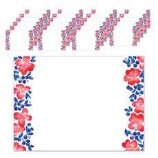 블린 블라썸 종이 테이블 매트 400 x 290 mm, 1개입, 24개