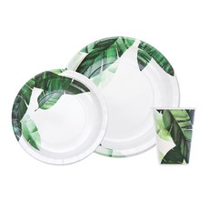 BLEEN 造型紙盤紙杯組合 熱帶森林款, 1套