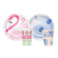 BLEEN 造型紙盤套組 叢林派對款, 1組, 40入