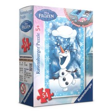 라벤스부르거 겨울왕국 올라프 직소퍼즐 09455-8, 혼합 색상, 54피스, 1개