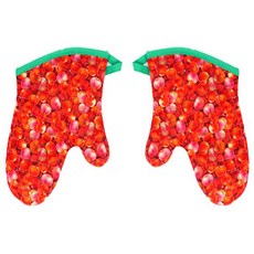 Phoenix 烤箱手套, 2件, 櫻桃紅