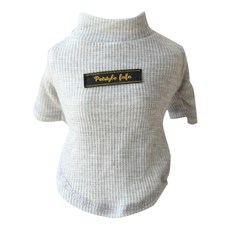 Ecodi 寵物華夫格古董毛衣, 灰色