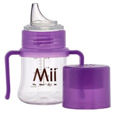 마이베이비 트레이닝 스파우트컵, 투명 + 퍼플, 1개, 148ml