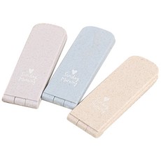 이코디 파스텔 디자인 휴대용 심플 빗거울, 랜덤 발송, 3개입