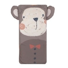 design&Story 猴子造型幼兒棉枕, 棕色