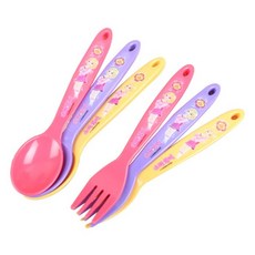 오키티 소피루비 스푼 3p + 포크 3p 세트, 혼합 색상, 1세트