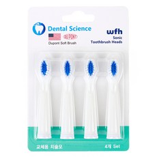 WFH 음파 전동 칫솔 교체용 칫솔모 SG-503, SG-503(블루), 4개