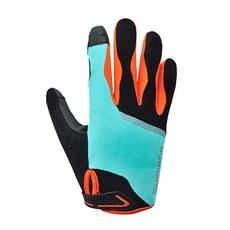 시마노 여성용 오리지널 긴 자전거 장갑, 라군 블루, 1개