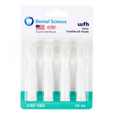 WFH 음파 전동 칫솔 교체용 칫솔모 SG-503, SG-503(화이트), 4개