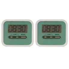 Block Mart 磁吸廚房數位計時器, 藍色, 2個