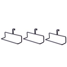 Block Mart廚房簡約抹布多功能掛架, 黑色, 3個