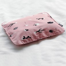 보니코리아 짱구베개 신생아용, 가드닝(핑크), 1개