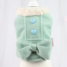 ECODY 寵物專用蝴蝶結裝飾絨毛背心, 混色