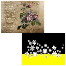 印尼 Bella 矽膠餐墊 2入 花朵盛宴 + 復古玫瑰, 混合顏色, 385 x 285 mm, 2個