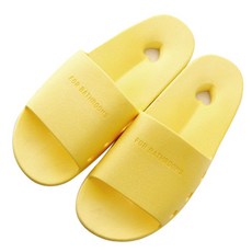 마켓감성 물빠짐 논슬립 욕실화, 옐로우, 1개