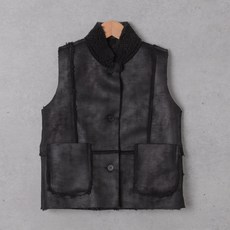 JRJUNIOR 女童素色排扣背心