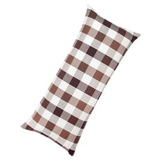 Ein Haus 格紋長條抱枕, 巧克力