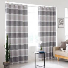 L&Room 遮光窗簾 2入, 灰色