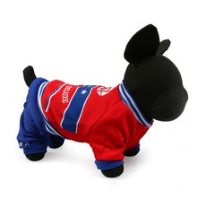 이코디 반려동물 유니폼 슈트, 레드, 1개